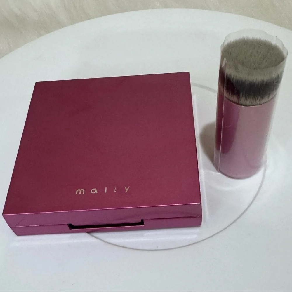 Set of 2 Mally Bronzer & Mally Kabuki Mini Brush